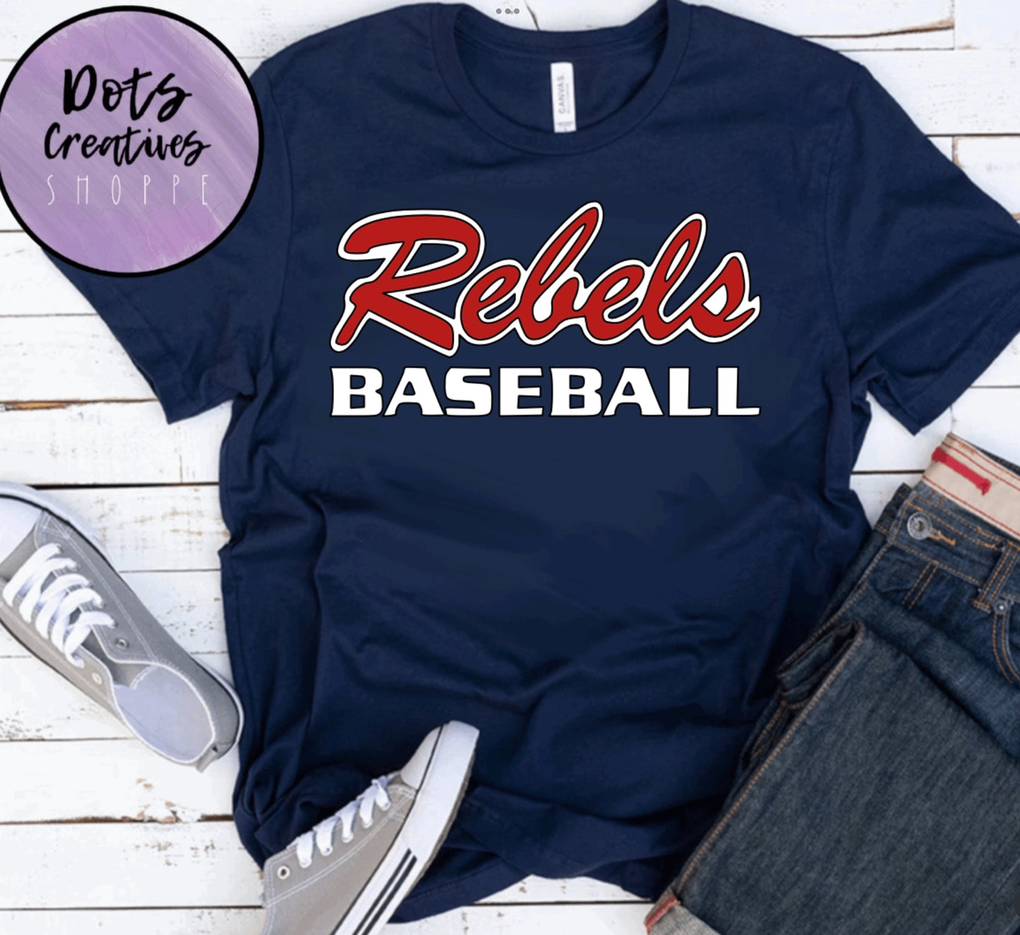 Rebels Fanwear- Choose T-Shirt, Crewneck, or Hoodie from “Style” Drop-Down menu