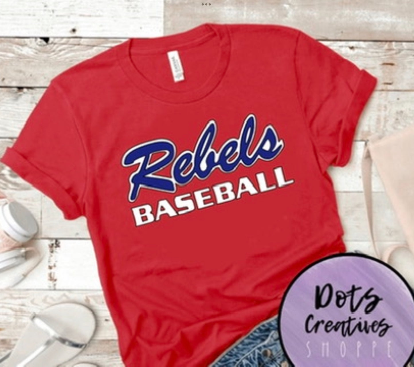 Rebels Fanwear- Choose T-Shirt, Crewneck, or Hoodie from “Style” Drop-Down menu