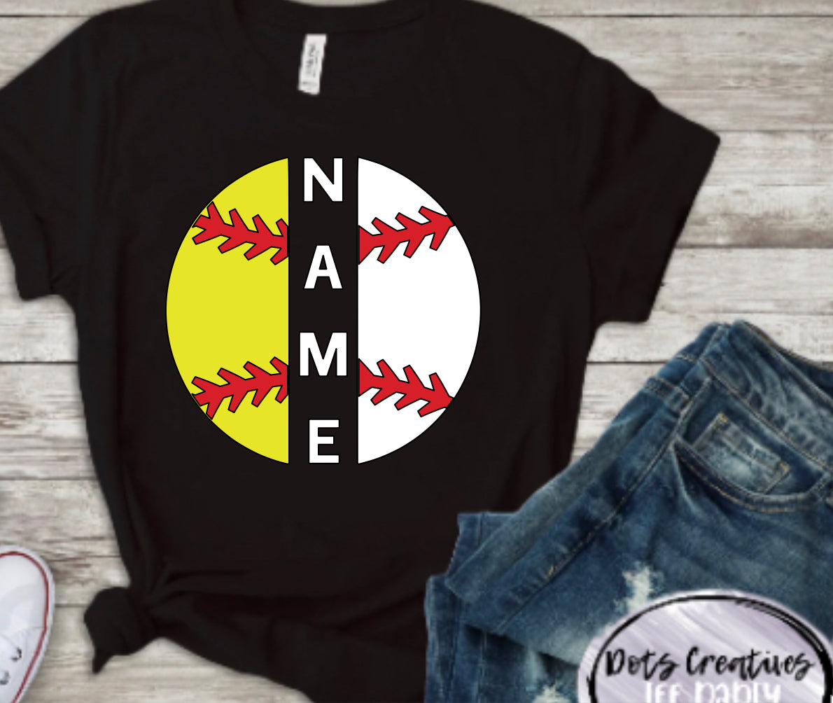 CUSTOM SOFTBALL + BASEBALL TEE