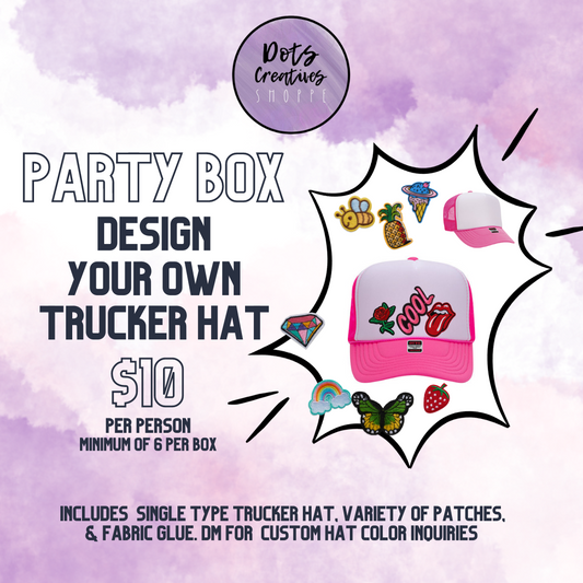 TRUCKER HAT - PARTY BOX FOR 6+