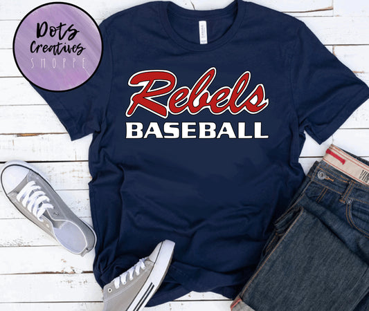 San Diego Rebels Navy Tee