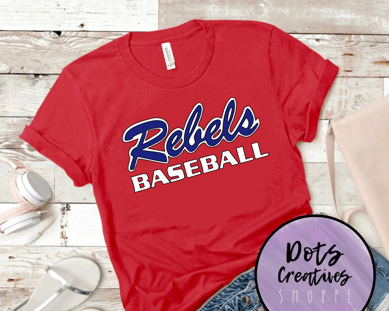 San Diego Rebels Red Tee