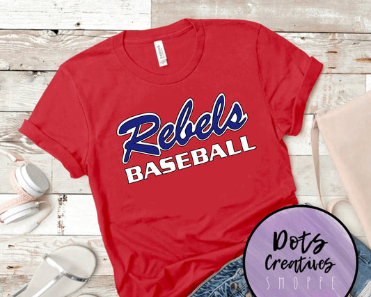 San Diego Rebels Red Tee