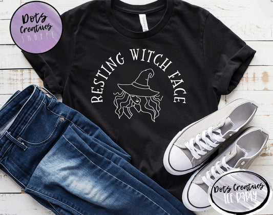 Resting Witch Face Dots Original Tee