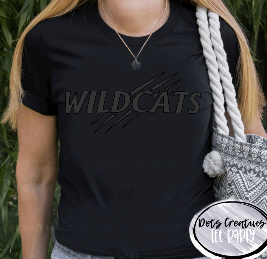 Wildcats All Black Puff